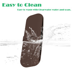 Frimon Makeup Bag Small Silicon Cosmetic Bag Travel Makeup Brush Holder Organizer Aesthetic with Binding Strap Accessories Storage Bag for Women,Christmas