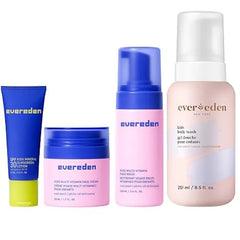Evereden Kid Daily Routine Face Wash, Face Cream, SPF 30 & Body Wash Cool Peach Made With Clean and Non toxic Ingredients Gentle Skin Care for Kids