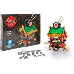 Brick Loot Mini City Food Truck Collection β Includes Sushi Cart 2, Sushi Bar, and Taco Truck β Fun Street Food Building Sets for Kids & Adults