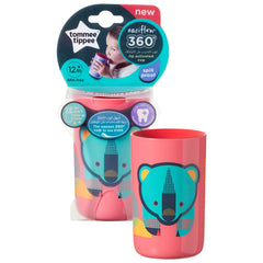 Tommee Tippee Easiflow Tumbler 360 Beaker Cup 250ml x 1 -Blue/Pink