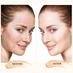 Witch’s Pouch Korean Serum Skin Cushion Foundation, Flawless Coverage Korean Foundation Makeup, Long-Lasting & Moisturizing Foundation Cushion, UV Protection Korean Makeup Products (21 Light Beige)