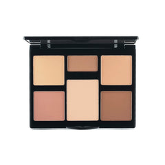CONTOUR PALLETE POWDER 6-COLOR SOFT MATTE BRONZER OFFICE MAKEUP (02)