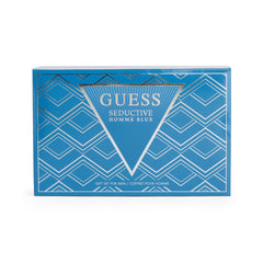 GUESS SEDUCTIVE BLUE (M) SET EDT 100ML + 100ML SG + 226ML BODY SPRAY+ POUCH