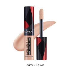 L’Oréal Paris Concealer, Full Coverage, Longwear With A Matte Finish, Infallible 24H More Than Concealer, 323 Fawn