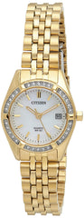 CITIZEN Womens Quartz Watch, Analog Display and Stainless Steel Strap - EU6062-50D