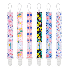 Babygoal Christmas Pacifier Clips, 6 Pack Pacifier Holder for Boys and Girls Fits Most Pacifier Styles & Baby Teething Toys and Baby Xmas Gift 6PB12