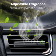 Home-Cloud EORRZZY 2 Packs Custom Car Air Freshener Diffuser Vent Clips for Car Decoration Accessories with 12 Refill Sticks for Car, Office, Kitchen, Bathroom, Pet Houses