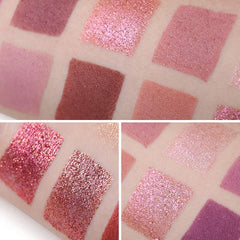 Beauty Glazed Ucanbe New 18 Colors Makeup Eyeshadow Palette Glitter Matte High Pigmented Long Lasting Rose Make up Eye Shadow Pallete Cosmetics