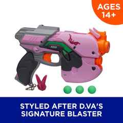 Nerf Overwatch D.Va Rival Blaster with 3 Overwatch Rival Rounds, E3122, Orange Shortcake