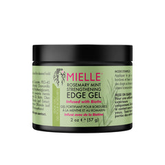 Mielle Organics Rosemary Mint Strengthening Edge Gel For Sleeking And Taming Hair, 57 g