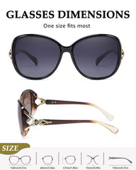 FIMILU Sunglasses for Women Trendy Polarized Sunglasses Oversized Big Sun Glasses Ladies Shades UV Protection