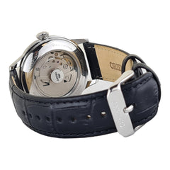 ORIENT Silver Dial Mechanical Classic Leather Strap Watch for men RA-AC0M03S00C, silver, Classic