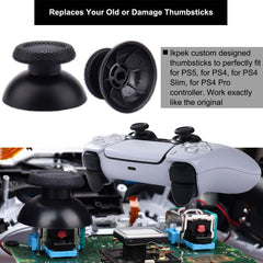 IKPEK 6pcs Analog 3D Joysticks Replacement for PS5 Controller, Joysticks Part with Repair Screwdriver Kit for Playstation 5 DualSense Controller