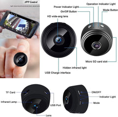 Keepinno Mini WiFi Hidden Cameras,Wireless Spy Cameras with Video Live Feed, HD 1080P Home Security Cameras, Baby Nanny Cam,Tiny Smart Cameras with Night Vision and Motion Detection.