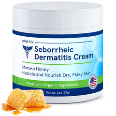 pHat 5.5 Seborrheic Dermatitis Cream with Manuka Honey, Coconut Oil and Aloe Vera