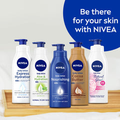 NIVEA Body Lotion Normal & Dry Skin, Express Hydration Sea Minerals - 625ml
