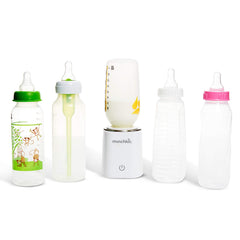 Munchkin 98° Digital Bottle Warmer, Multifunctional Smart Thermostat, Thawing, Sterilizing, Timed Warmer, Milk, Breast Milk or Formula Bottles, warms evenly, happy baby, Infant/Baby/Toddler/Kids