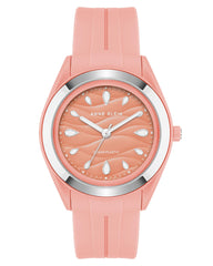 Anne Klein Women's Solar Powered Watch with Analog Display and Plastic Bracelet AK3913SVCO