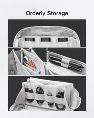 Tazweeq Electronics Organizer Travel Case, Waterproof Tech Pouch, Travel Organizer Bag Pouch, Digital Organizer, Data Cable Organizer, Charging Case