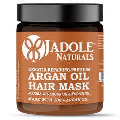 Jadole Naturals Hydrating Argan Oil Hair Mask 8.8OZ/250ml | Deep Conditioning for Smoothing, Repairing Dry & Damaged Hair, and Controlling Hair Fall | Intense Moisture and Nourishment Treatment