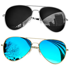 KANASTAL Polarized Sunglasses for Women and Men, Metal Frame Sun Glasses Retro Shades for Mens Driving Outdoor Military Style 100% UV400 Protection