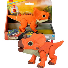Fisher-Price Imaginext Jurassic World Dinosaur Action Figure with Kid-Activated Motion with Aquilops Dino, Dimorphodon Dino and Tyrannosaurus Rex Dino for kids