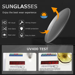 AEVOGUE Sunglasses For Women Oversized Rimless Diamond Cutting Lens Sun Glasses AE0534
