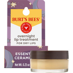 Burt's Bees pure Natural Overnight Intensive Lip treatment, Ultra- ing Lip Care- 0. 25 ounce