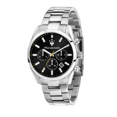 Maserati Classic Date Chronograph Analog Dial Color Black Men's Watch - R8853151010 - Metallic