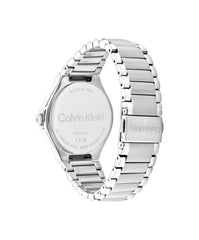 CALVIN KLEIN WOMEN'S WHITE DIAL STAINLESS STEEL BRACELET WATCH - 25100054