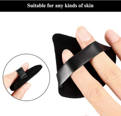 Sponge Triangular Makeup Puffs, 12 Pieces, Black, Soft Reusable Face Cosmetic Tools for Foundation, Powder, Blush, Concealer & More (Black, Rose & white) (Black)