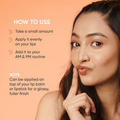 Dot & Key Lip Plumping Mask With Vitamin C + E For Naturally Glowing Lips, Fades Lip Pigmentation, Smoothes Flaky & Dry Lips, Lip Mask For Soft, Smooth & Plump Lips (Blood Orange & Nectarine) 15ml