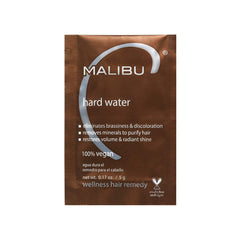 Malibu C Hard Water Wellness Hair Remedy - Powder Hair Mask - 15g - Removes Hard Water Deposits & Impurities - Vitamin C Complex for Hair Shine and Vibrancy - 1 Count