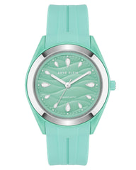 Anne Klein Women's Solar Powered Watch with Analog Display and Plastic Bracelet AK3913SVSG