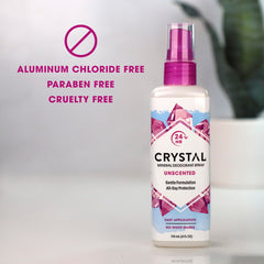 Crystal Essence Body Deodorant Spray-4 fl oz, 2 pack
