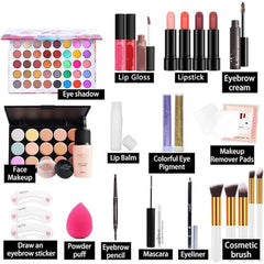 Goreem Makeup Kit for Women Full Kit All in One Makeup Kit Multipurpose Makeup Kit-Makeup Brush Set makeup kit for beginners and teen girls,Perfect for party makeup/casual makeup/wedding makeup etc.