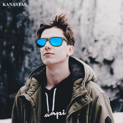 KANASTAL Polarized Sunglasses Men, Fashion Square Sun Glasses Women, Classic Shades for Womens, Driving Fishing Outdoor 100% UV400 Protection
