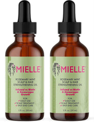 Mielle Organics Rosemary Mint Growth Oil, 2oz (Pack of 2)