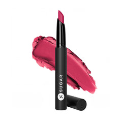 Sugar Cosmetics Matte Attack Transferproof Lipstick - 01 Bold Play (Cardinal Pink), Pink, Moisturizing 2g, Long-Wearing, Matte Finish
