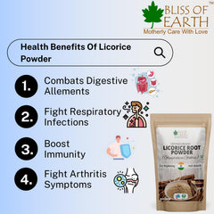 Bliss of Earth 3x453 GM Organic Licorice Root Powder For Eating, Mulethi Powder Organic For Skin Whitening, Hair & face Pack Of 3
