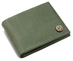 WildHorn RFID Protected Genuine Leather Wallet & Gift Combo for Men - Green Hunter