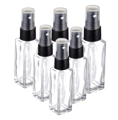 Pure Source India Travel Refillable Perfume Clear Glass Bottles with Spray Pump for Perfume Essential Oils Aromatic Water Blend 8 ML Set of 3 Pcs