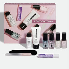 LONDONTOWN Most Loved & Must Haves Complete Nail Polish Set Manicure Essentials, Nail Care, Cuticle Tools with Nail Polish