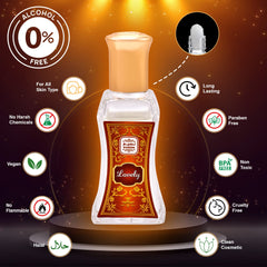 LOVELY Perfume Oil Rollerball Non Alcoholic Fragrance Oil Fruity Sandalwood Musk Perfumes for Women by Naseem Perfume 24 mL / 0.81 fl. oz. (Pack of 1) - Long Lasting Women's Fragrances.