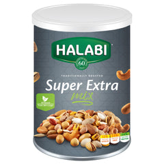 Halabi Super Extra Mix, Mixed Nuts, Peanuts, Cashews, Pistachios, Almonds, Chickpeas, Pumpkin Seeds, Hazelnuts, Corns - Healthy Baked Snacks - 400g