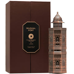 Lattafa Niche Emarati Mughal Fort Eau de Parfum for Everyone, Spicy, Woody, Gourmand, Amber - 3.4 Ounce / 100 ml