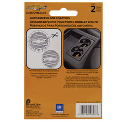 Plasticolor 000648R01 Chevy Bowtie Gold Cup Holder Coaster