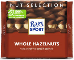 Ritter Sport Whole Hazelnuts Chocolate With Crunchy Roasted Hazelnuts - 100 g