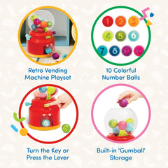 Battat Numbers & Colours Gumball Machine