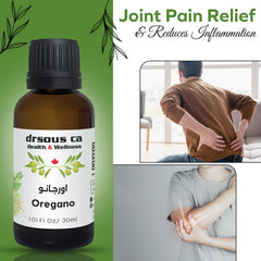 Drsous Ca Organic Oregano Oil 30ml | 100% Pure and Natural Cold Pressed Essential Oil for Massage, Skin care | Therapeutic Grade | Wellness and Muscle Joint Relief | Made in Palestine